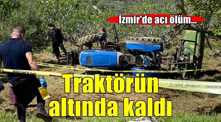 Devrilen traktörün altında kalan sürücü öldü