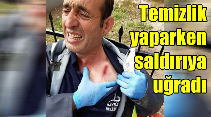 Dezenfeksiyon çalışması yapan belediye görevlisine saldırı