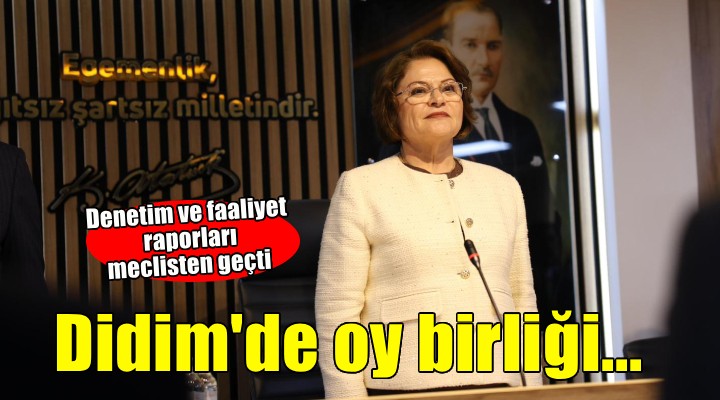 Didim'de denetim ve faaliyet raporlarına oy birliği!