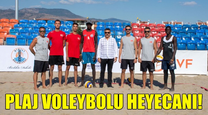 Dikili de plaj voleybolu heyecanı!