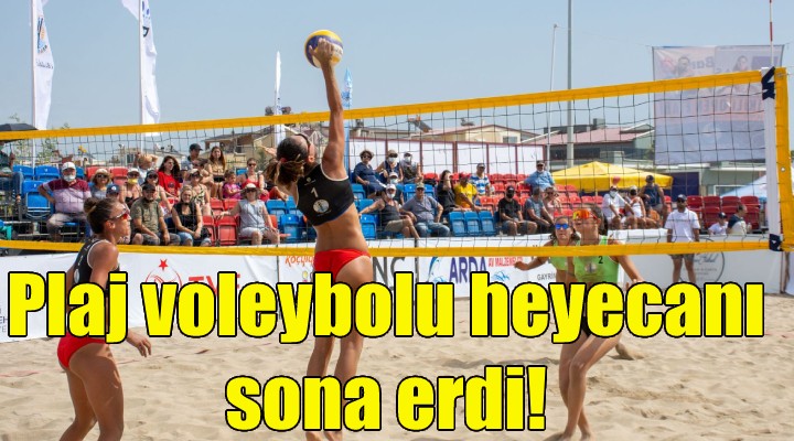 Dikili de plaj voleybolu heyecanı sona erdi!