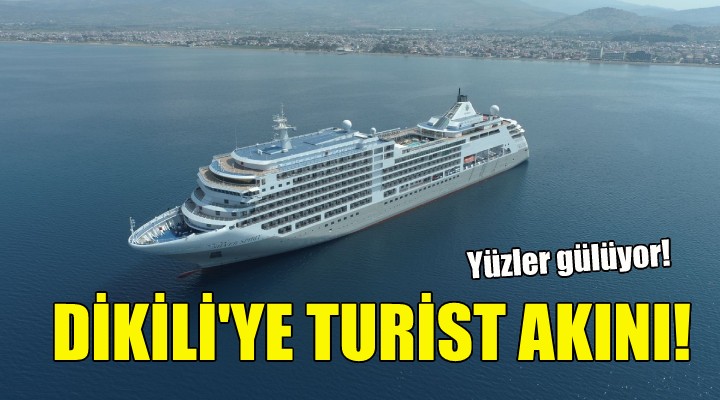 Dikili ye turist akını... Yüzler gülüyor!