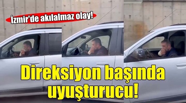 Direksiyon başında uyuşturucu madde kullandı!