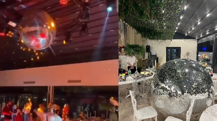Disko topu düştü: Yaralılar var