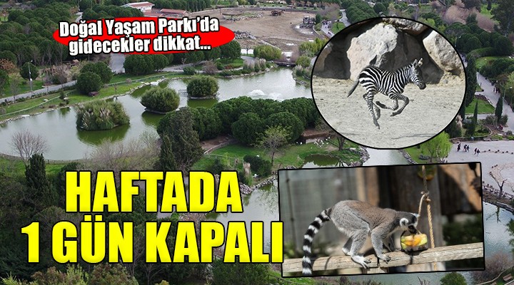 Doğal Yaşam Parkı’na haftada bir gün mola!