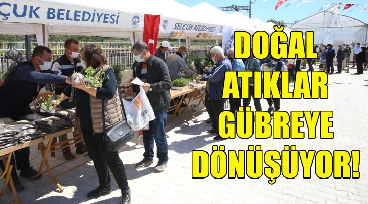 Doğal atıklar gübreye dönüşüyor!