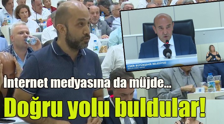 Doğru yolu buldular! İnternet medyasına da müjde...