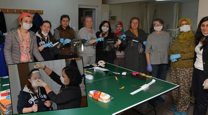 Doktorların yüz siperliği Çiğli Belediyesi’nden