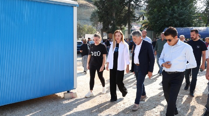 Dokuz Eylül Üniversitesi Hatay da depremzedeler için yaşam alanı kurdu