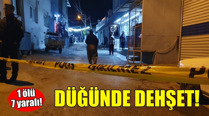 Düğünde dehşet: 1 ölü, 7 yaralı!