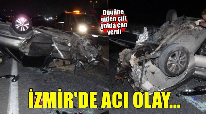 Düğüne giderken kazada eşi ile birlikte yaşamını yitirdi, bebeği ağır yaralandı