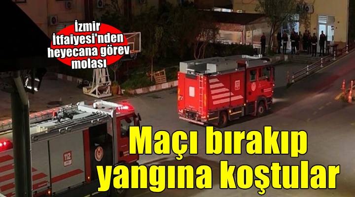 Dünya Kupası maçını bırakıp yangına koştular