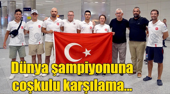 Dünya şampiyonuna coşkulu karşılama