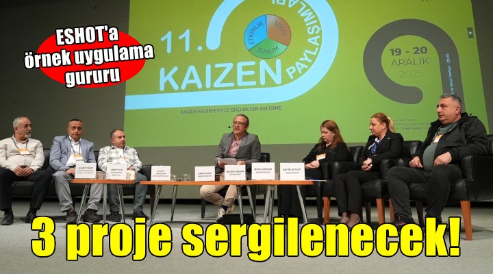 ESHOT, Kaizen Yarışması’nda üç proje ile sergilemeye hak kazandı