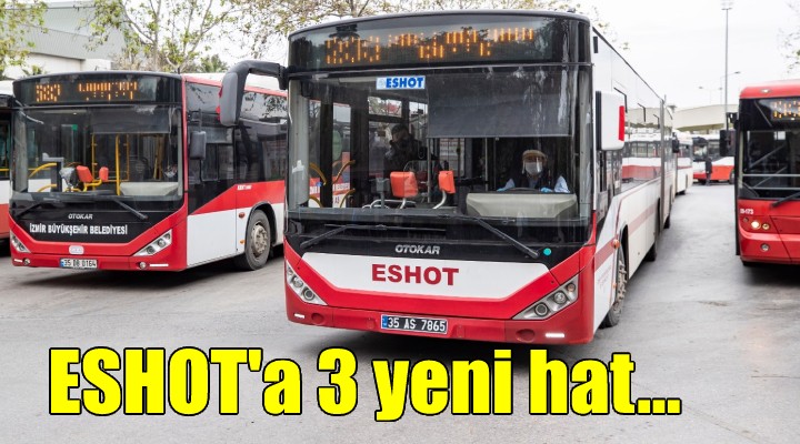 ESHOT a 3 yeni hat