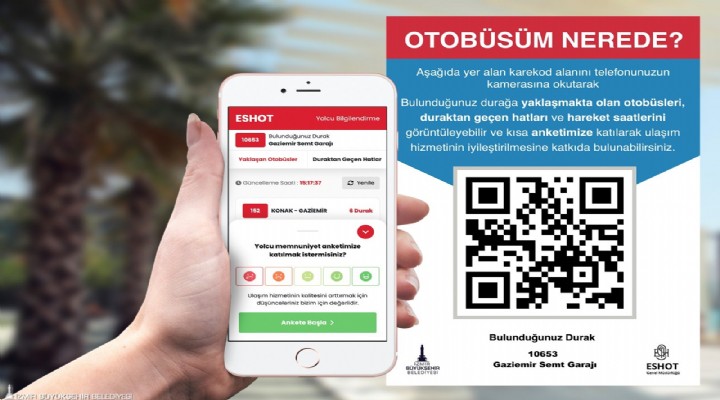 ESHOT tan akıllı durak uygulaması