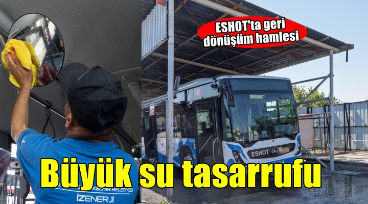 ESHOT'tan ayda 2 bin 200 ton su tasarrufu