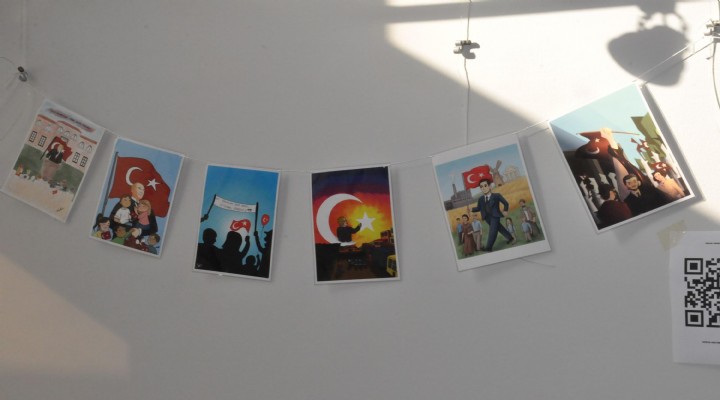EÜ de öğrencilerin kaleminden Cumhuriyet ve Atatürk karikatürleri sergilendi