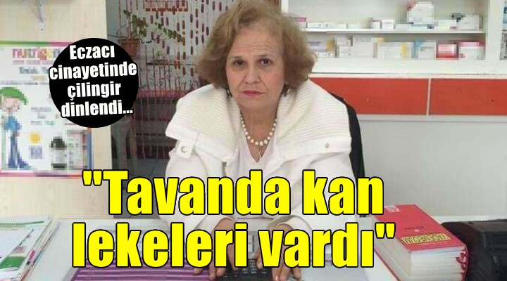 Eczacı cinayetinde çilingir dinlendi...  Tavanda kan lekeleri vardı 