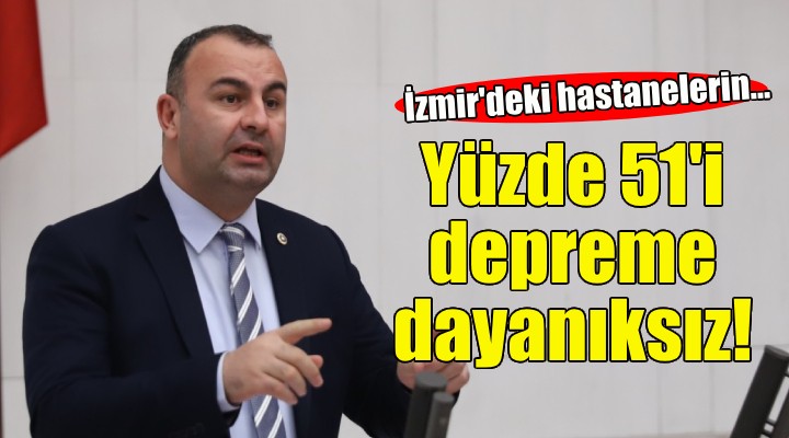 Ednan Arslan: İzmir deki hastanelerin yüzde 51 i depreme dayanıksız!