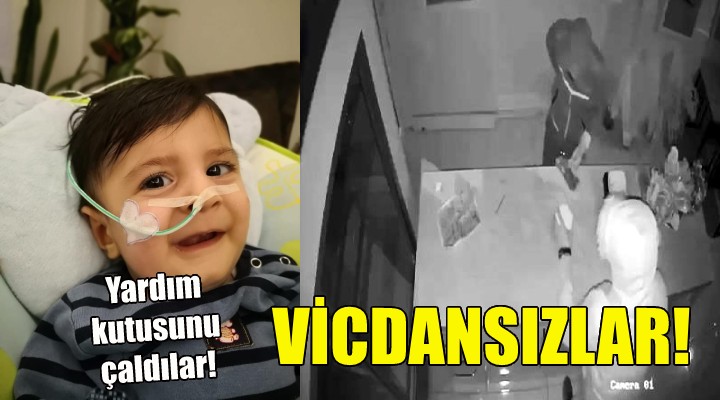 Efe için bırakılan yardım kutusunu çaldılar!