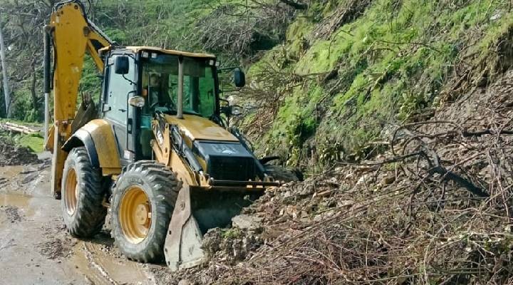 Efeler Belediyesi nden yağış sonrası yollara hızlı müdahale