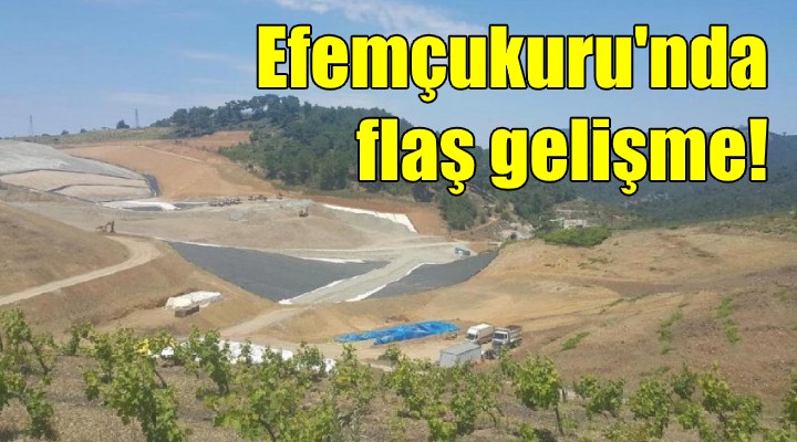 Efemçukuru nda flaş gelişme!