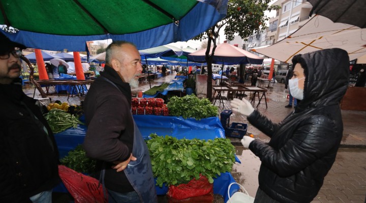 Efes Selçuk Halk Pazarı nda sıkı önlemler