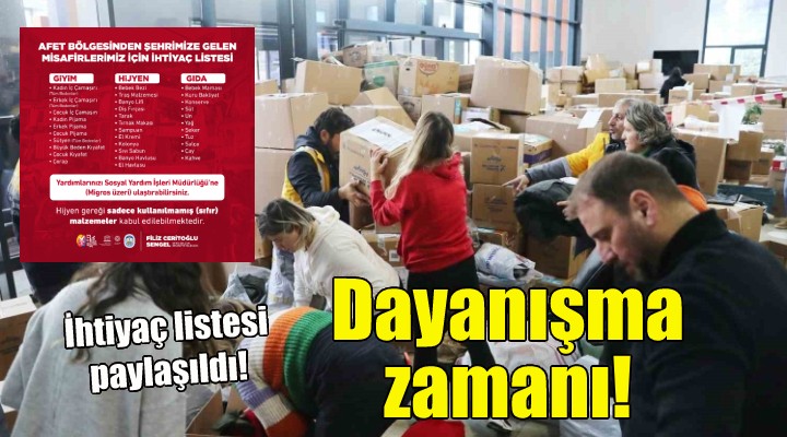 Efes Selçuk ta dayanışma zamanı... İşte ihtiyaç listesi!