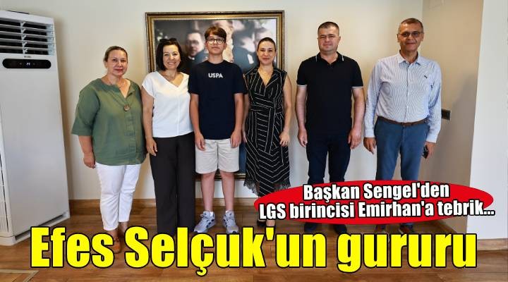 Efes Selçuk un gururu Emirhan Kaptan a TEMA Vakfı bağışıyla tebrik