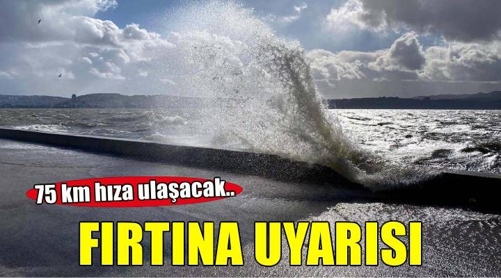 Ege Denizi güneyi için fırtına uyarısı