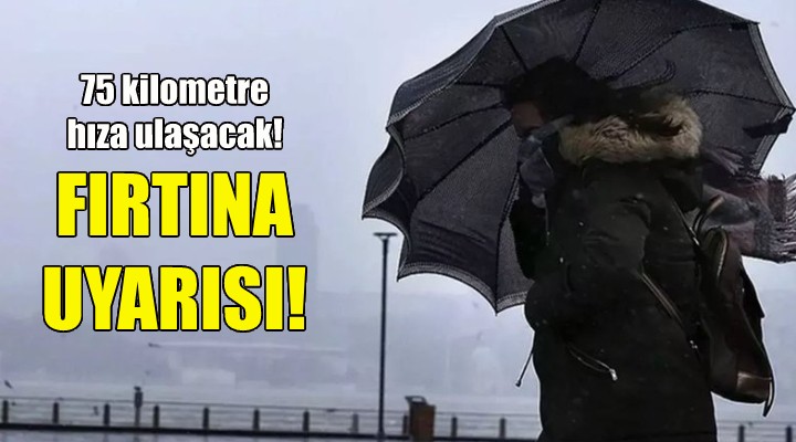 Ege Denizi için fırtına uyarısı!