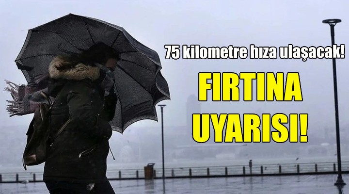 Ege Denizi için fırtına uyarısı!