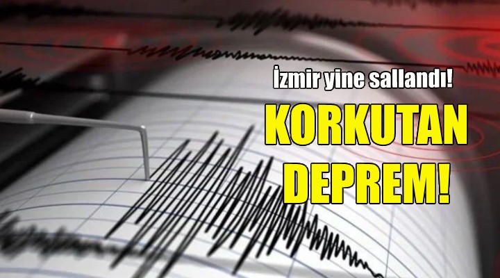 Ege Denizi nde deprem... İzmir yine sallandı!