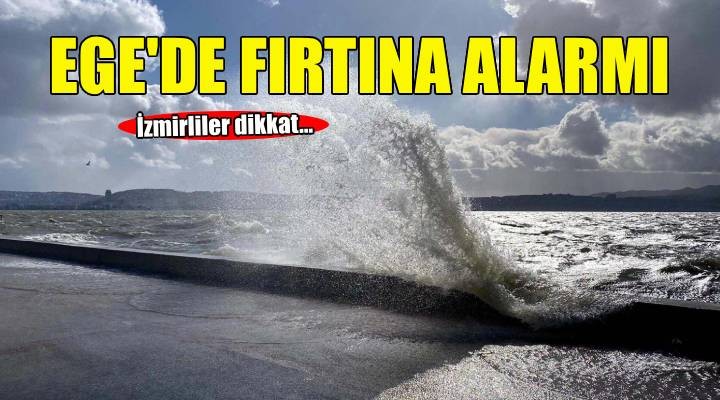 Ege Denizi’nde 'fırtına' uyarısı