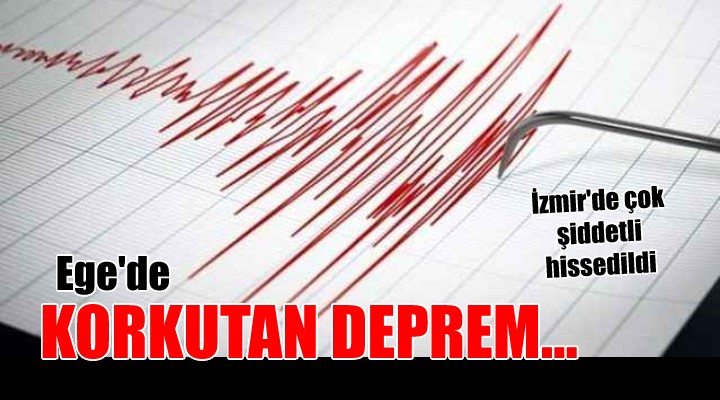 Ege de korkutan deprem