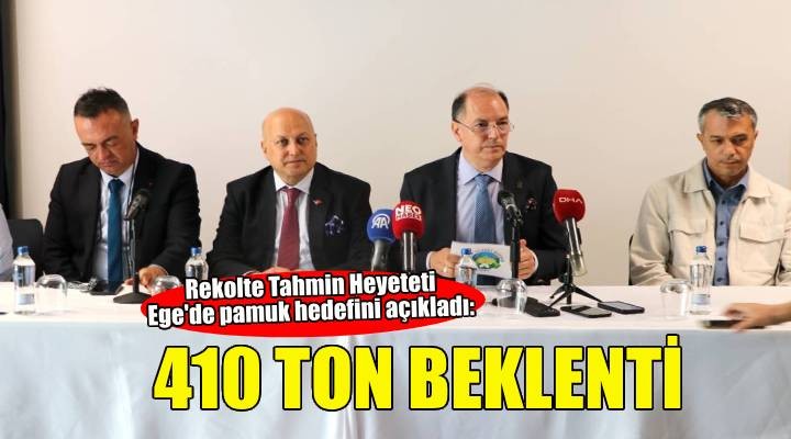 Ege de pamuk rekoltesinin 410 bin ton olması bekleniyor