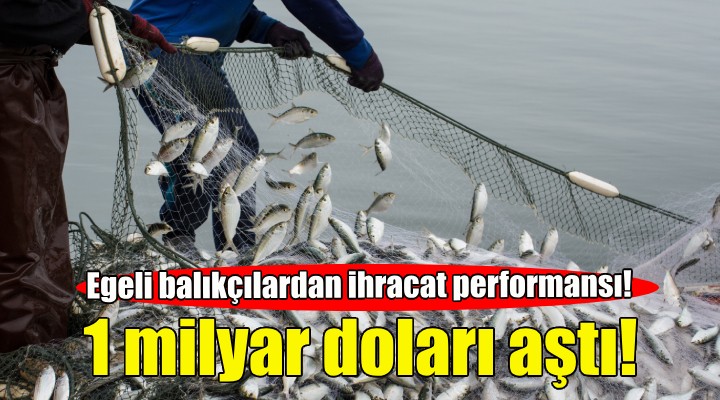 Egeli balıkçıların 11 aylık ihracatı 1 milyar doları aştı!