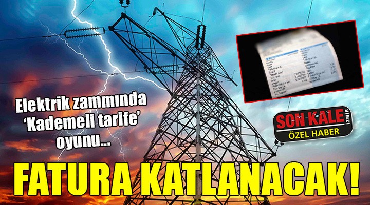 Elektrik zammında  Kademeli tarife  oyunu...