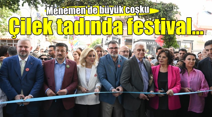 Emiralem Çilek Festivali ne büyük ilgi...