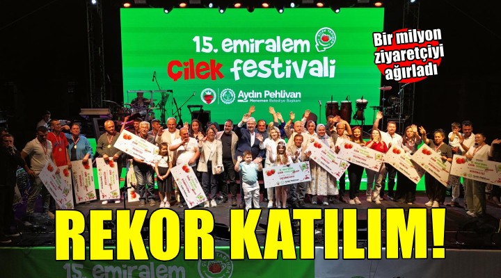 Emiralem Çilek Festivali ne rekor ziyaretçi!