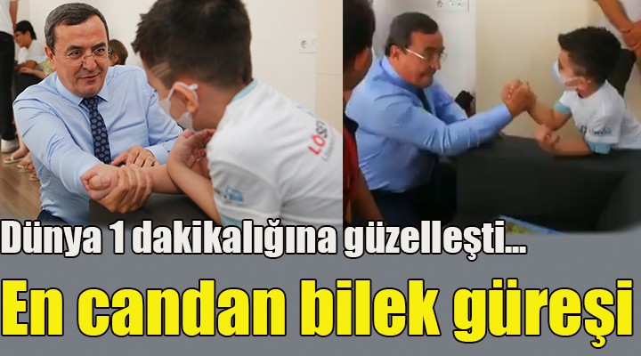 En candan bilek güreşi... Dünya 1 dakikalığına güzelleşti!