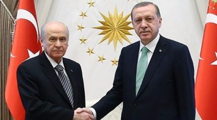 Erdoğan, Bahçeli yle görüşüyor