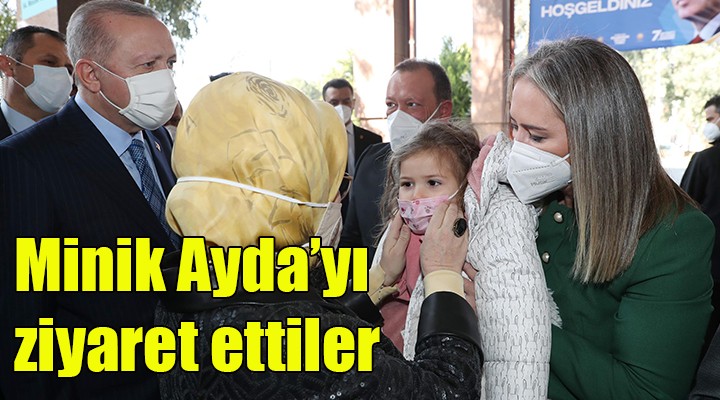 Erdoğan çifti, Ayda bebek ve ailesiyle bir araya geldi