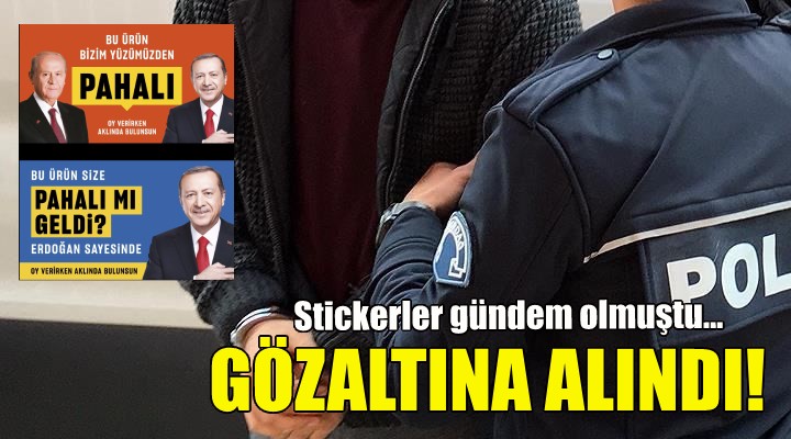 Erdoğan stickerlerini tasarlayan isme gözaltı!