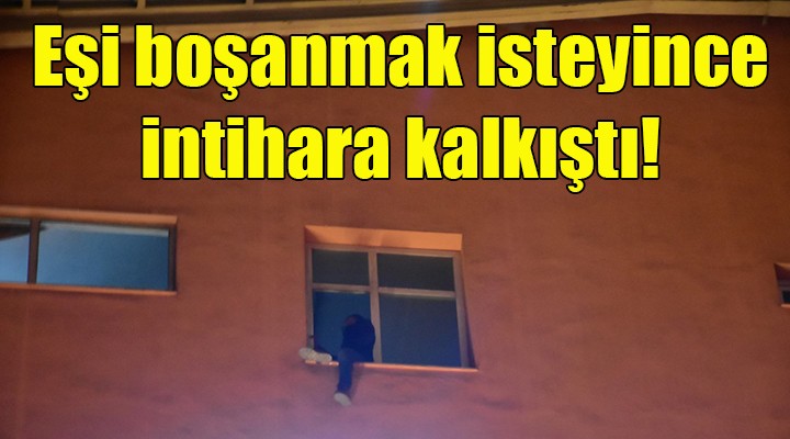 Eşinin boşanmak isteyince intihara kalkıştı