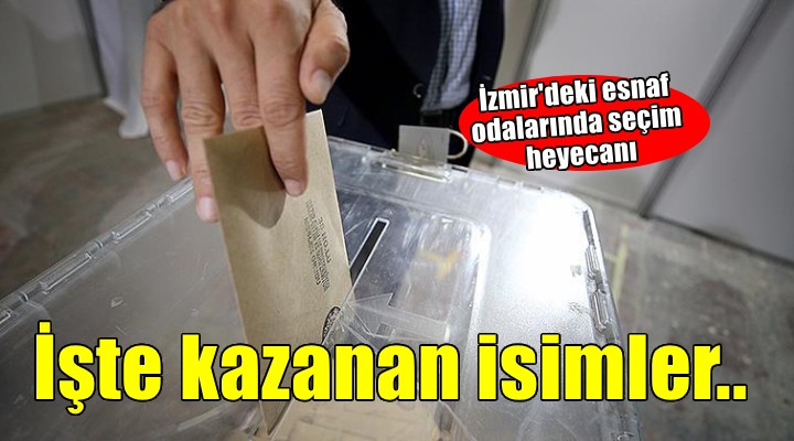 Esnaf odalarında seçim heyecanı..