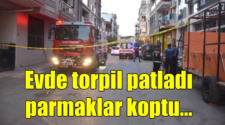 Evde torpil patladı, çiftçinin parmakları koptu...