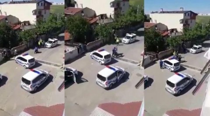 Evinin önünde oturan yurttaşa polis şiddeti!