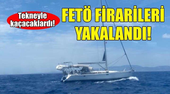 FETÖ firarileri yelkenliyle kaçarken yakalandı!